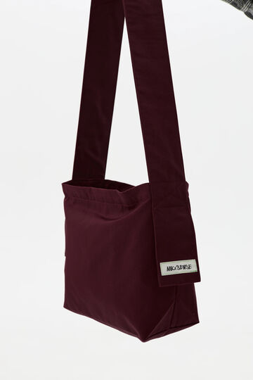 Бургунді шопер зі сталою ручкою