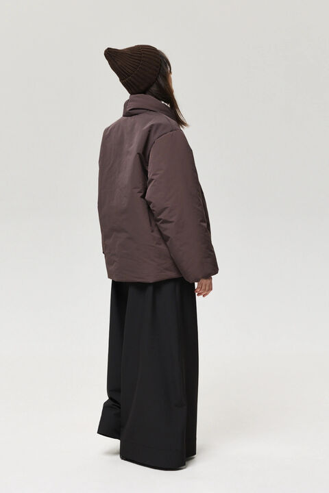 Kimono jacket insulated with synthetic down Mariko chocolate