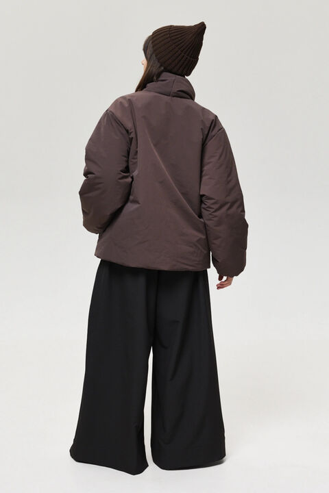 Kimono jacket insulated with synthetic down Mariko chocolate