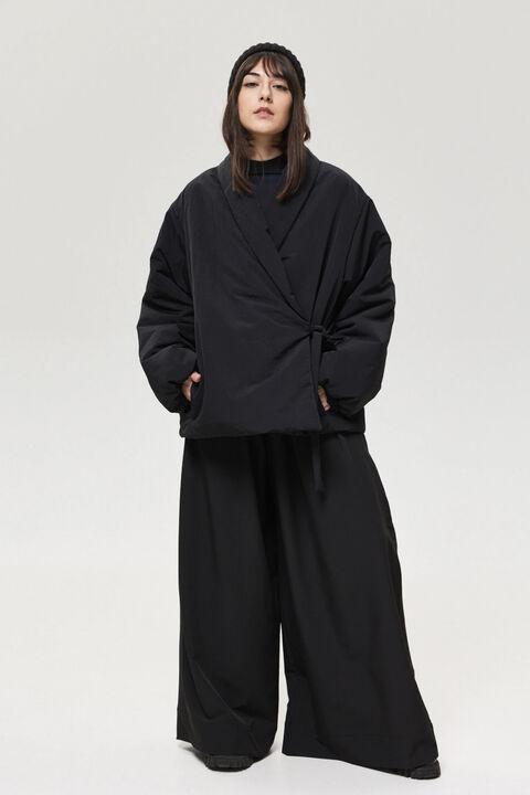 Kimono jacket insulated with synthetic down Mariko black