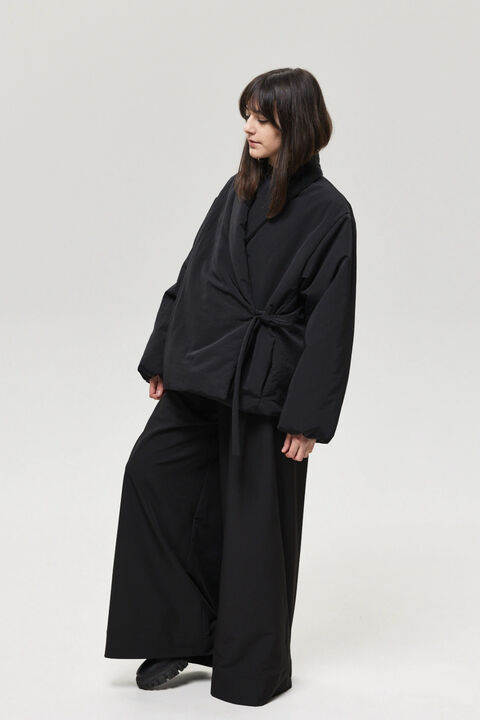 Kimono jacket insulated with synthetic down Mariko black