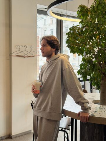 Сіре худі Heavy оверсайз