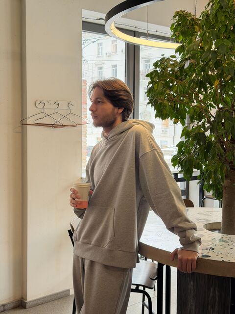 Сіре худі Heavy оверсайз