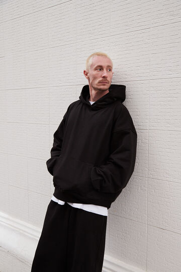 Чорне худі Heavy оверсайз