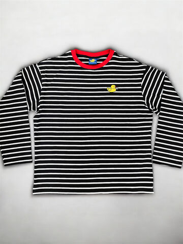 Black striped long-sleeve “Duckling”