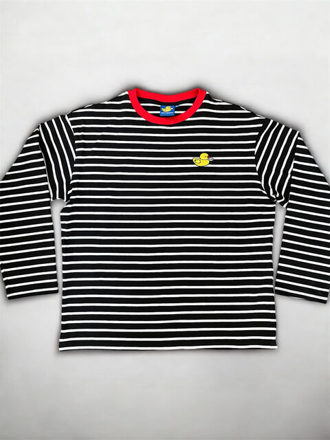 Black striped long-sleeve “Duckling”