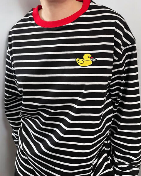 Black striped long-sleeve “Duckling”