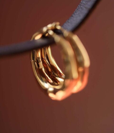 Carrie mini earrings gold-plated