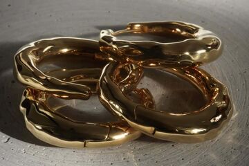 Carrie mini earrings gold-plated