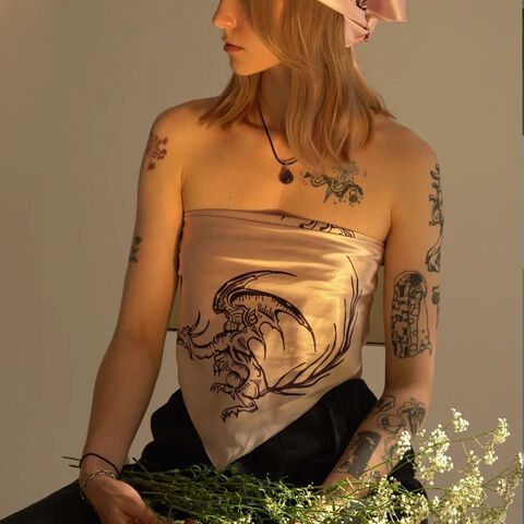 Хустка “Gothic Fauna” Beige