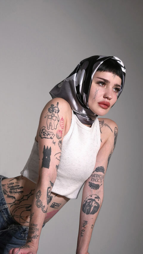 Хустка “The Dance of Life and Death” (black & white)