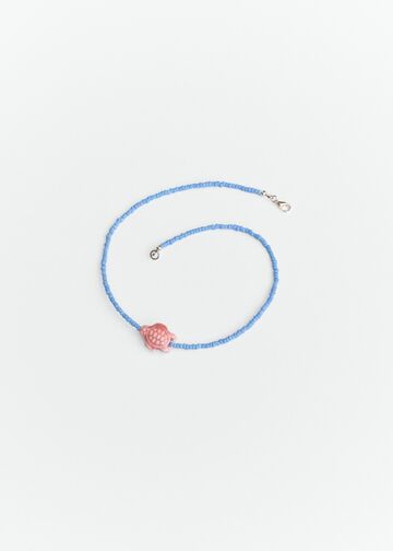 Pink turtle necklace