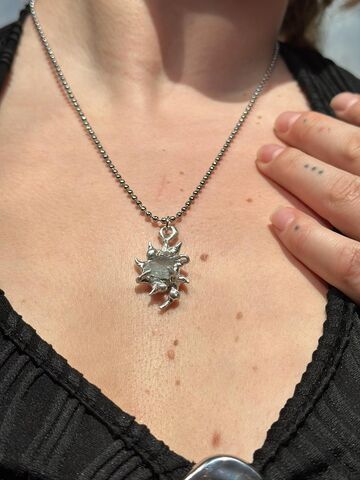 Pendant with aquamarine