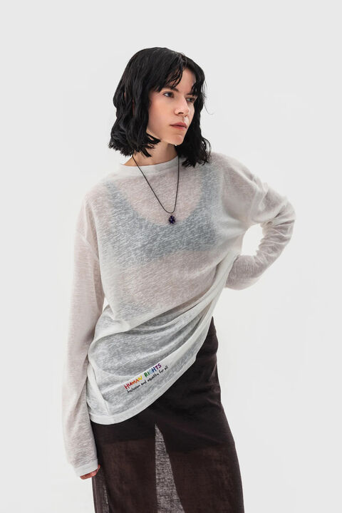 Лонгслів Inclusion білий