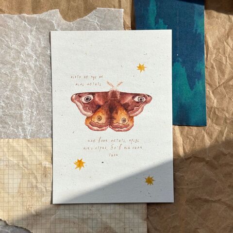 Postcard: “No One Hears the Moth Fly”