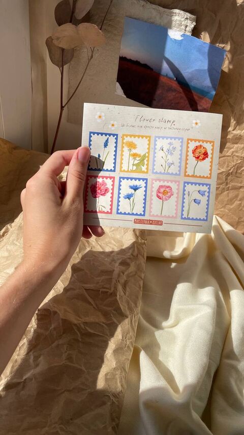 “Flower Stamps” Sticker Pack