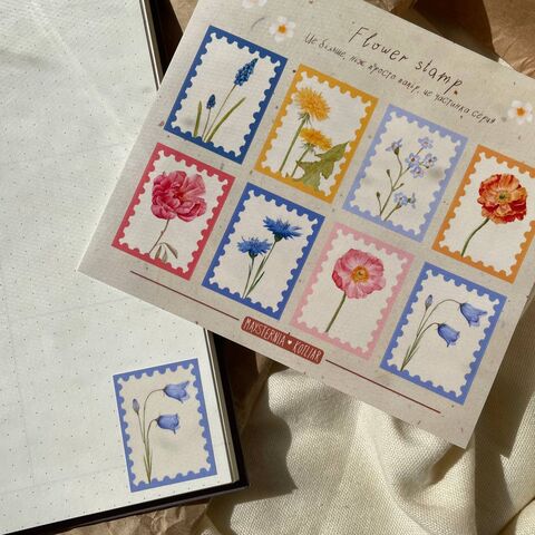 “Flower Stamps” Sticker Pack