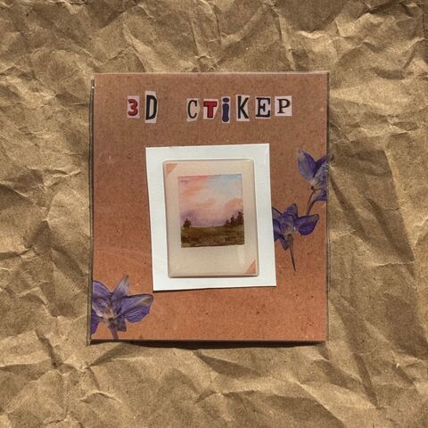 Об'ємний стікер Пейзаж