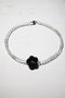 Choker Daisy with a black flower on a transparent base