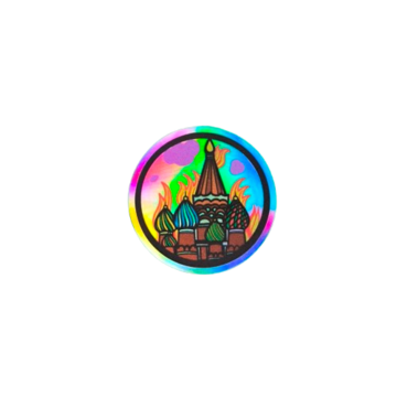 Holographic Sticker: Burning Moscow 2