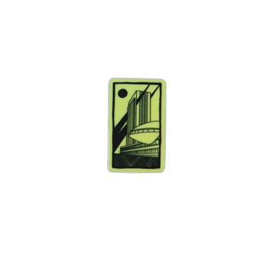Glow-in-the-dark sticker: Institute