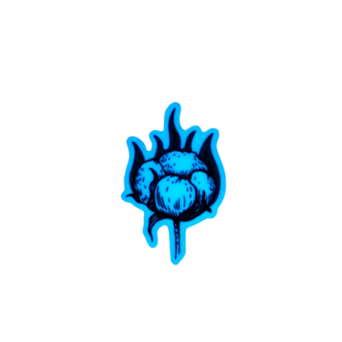 Luminescent sticker Burning cotton