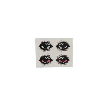 Glow-in-the-dark sticker: Tired Eyes