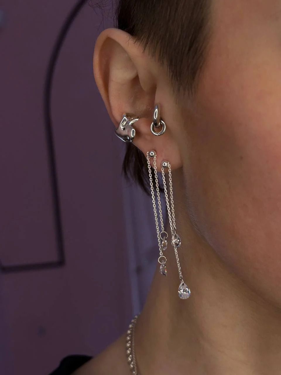 Transformable earrings "Drop"