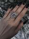 Ring with a pink zircon