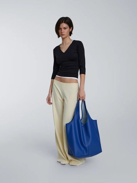 Шопер TOTE ECO-LEATHER 2.0 Темно-синій