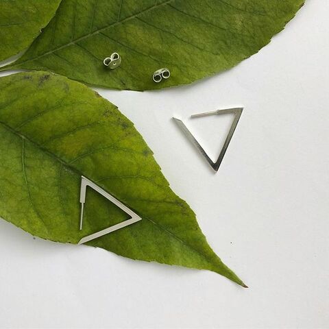 Серьги Большой Треугольник