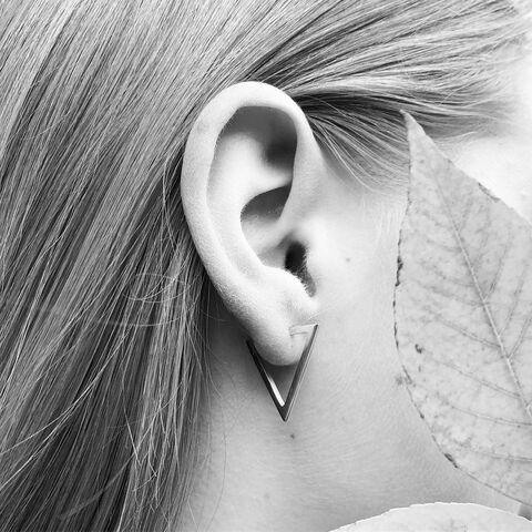 Серьги Большой Треугольник