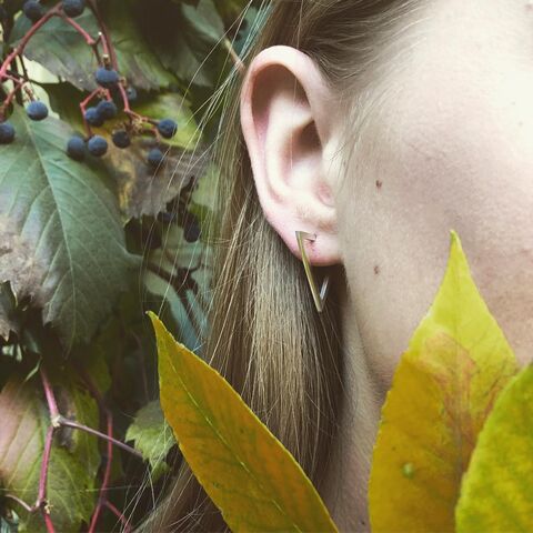 Серьги Большой Треугольник