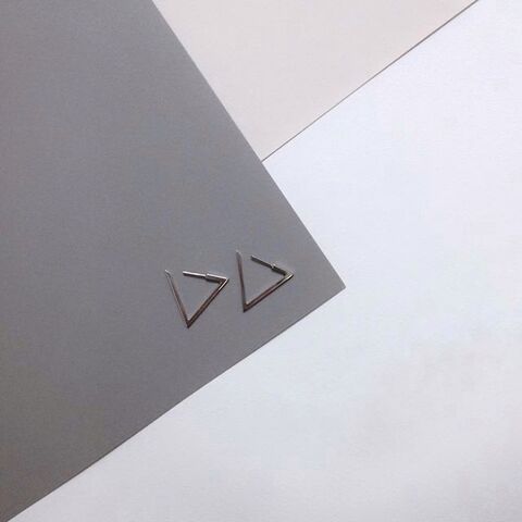 Серьги Большой Треугольник