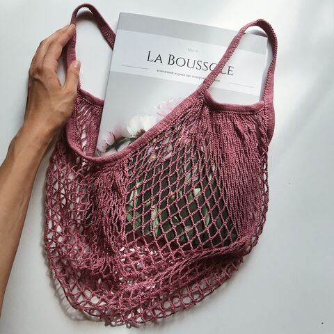 Lilac string bag