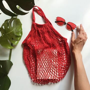 Red string bag