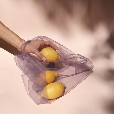 Lilac Bag Thank You No Need for a Plastic Bag