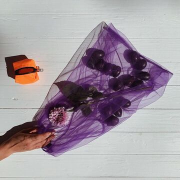 Purple Shoulder Bag Thank You Package Not Needed