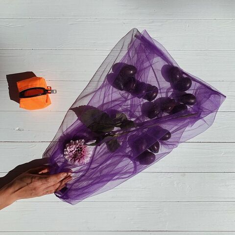 Purple Shoulder Bag Thank You Package Not Needed