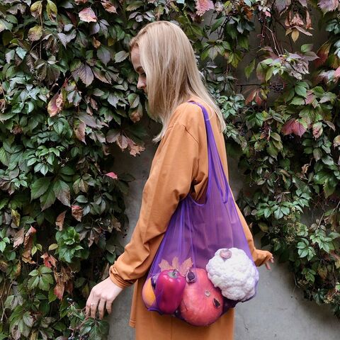 Purple Shoulder Bag Thank You Package Not Needed