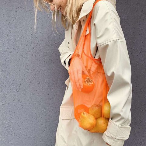 Shoulder bag Thank you Package not required color orange neon