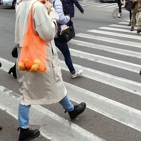 Shoulder bag Thank you Package not required color orange neon