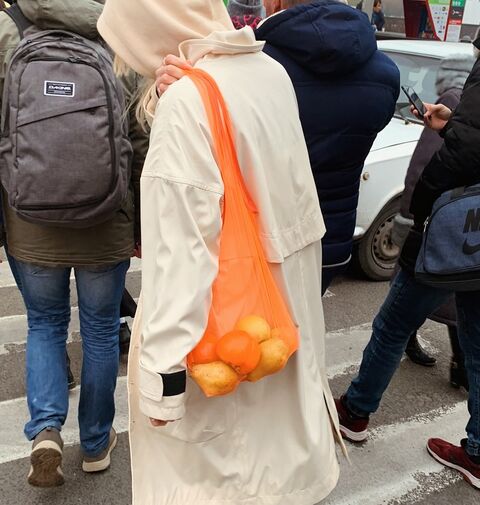 Shoulder bag Thank you Package not required color orange neon