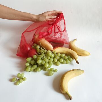 Червона сумка Дякую Пакет не Треба