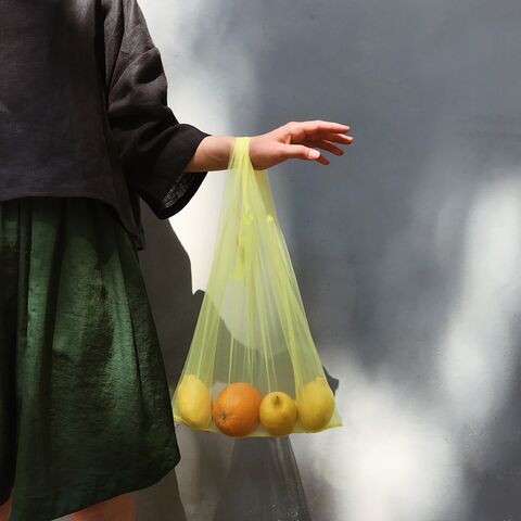 Жовта сумка Дякую Пакет не Треба