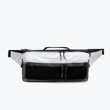 Белая поясная сумка Аракава mid size