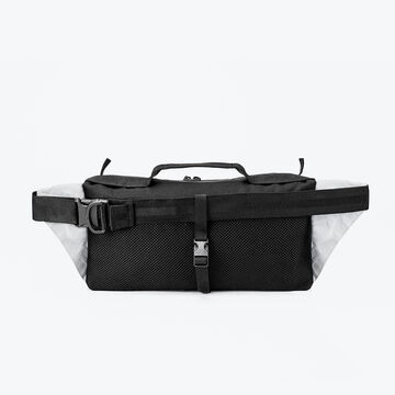 Белая поясная сумка Аракава mid size