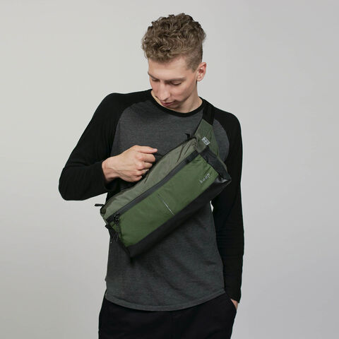 Поясна сумка хакі Аракава mid size