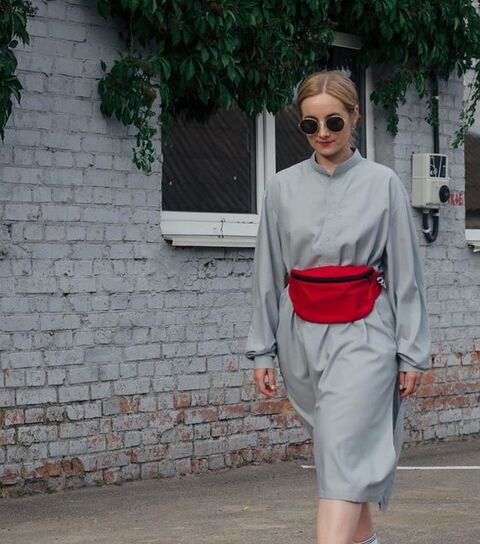 Червона поясна сумка Hip Bag